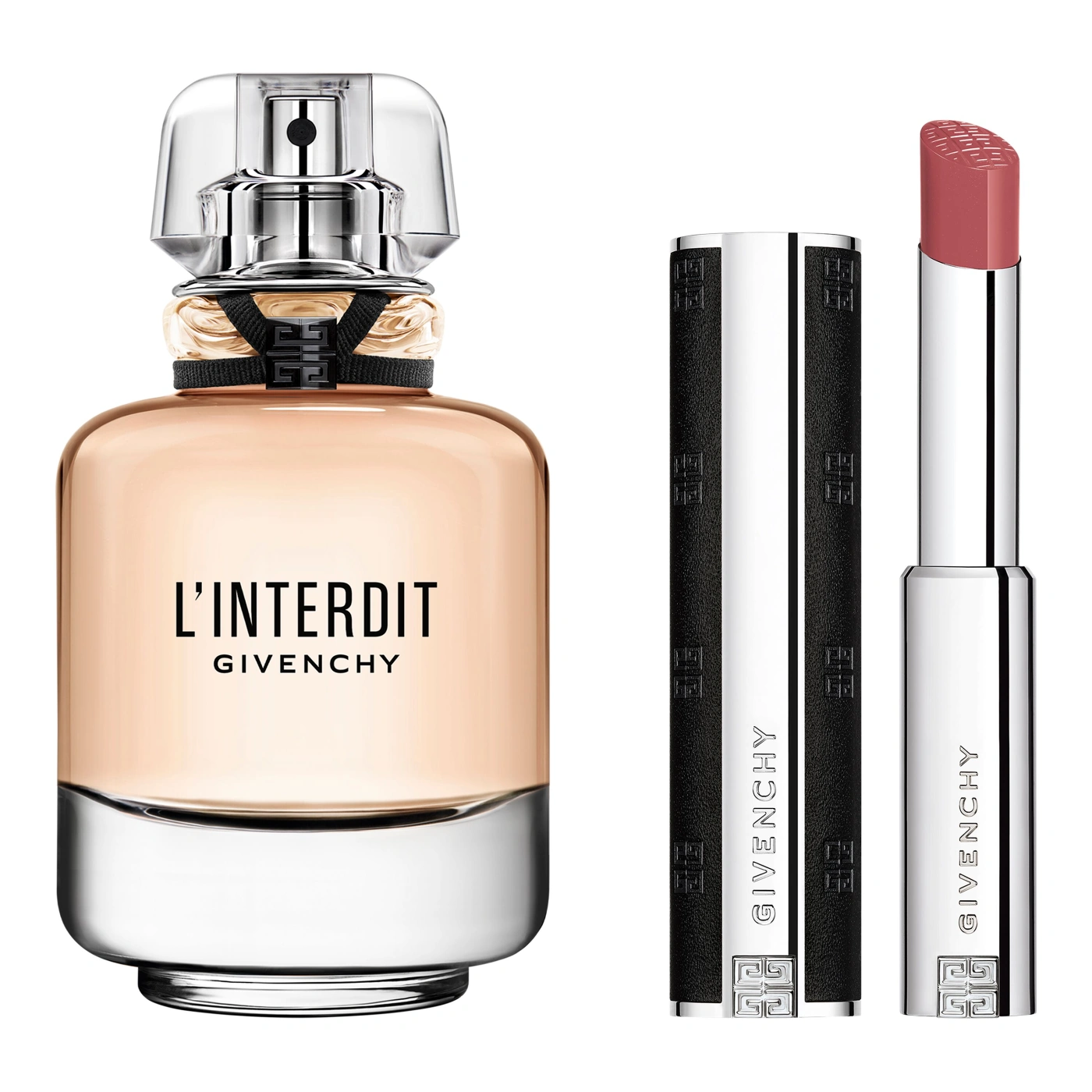 SET PERFUME GIVENCHY L'INTERDIT MUJER EDP 80 ML + LABIAL LE ROUGE SATIN - 1