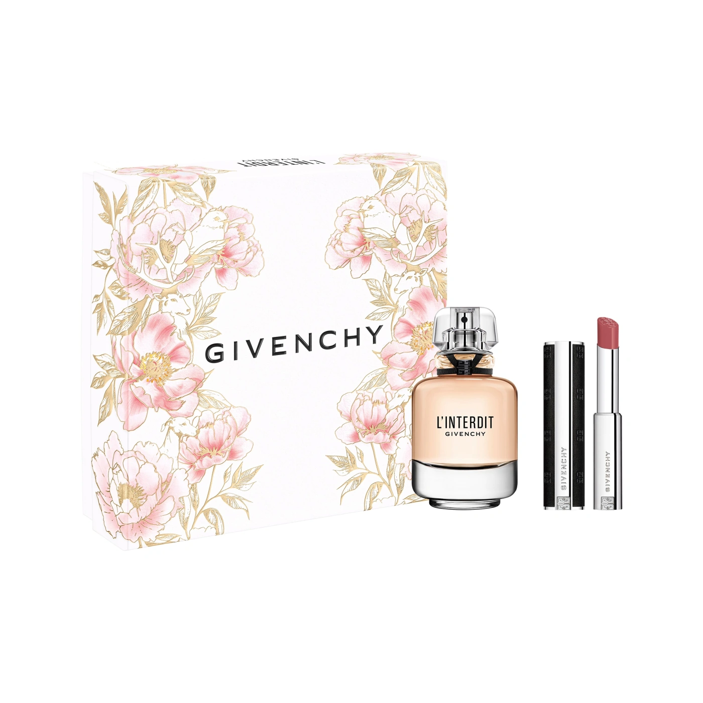 SET PERFUME GIVENCHY L'INTERDIT MUJER EDP 80 ML + LABIAL LE ROUGE SATIN - 2