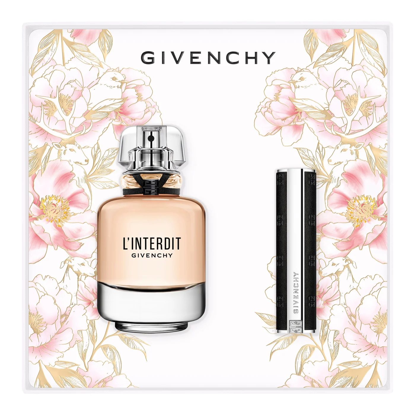 SET PERFUME GIVENCHY L'INTERDIT MUJER EDP 80 ML + LABIAL LE ROUGE SATIN - 3