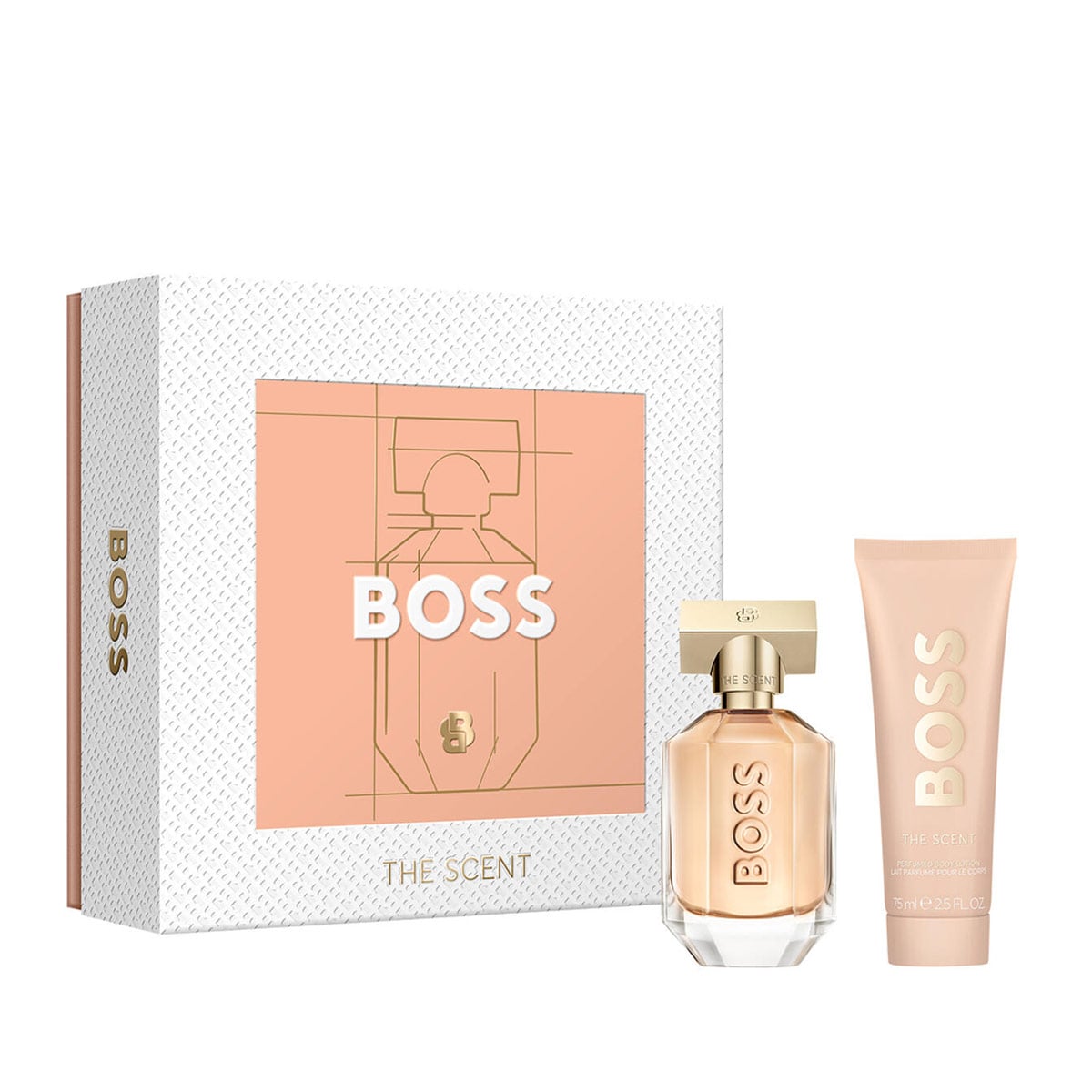 SET PERFUME HUGO BOSS THE SCENT MUJER EDP 50ML+75ML - 1