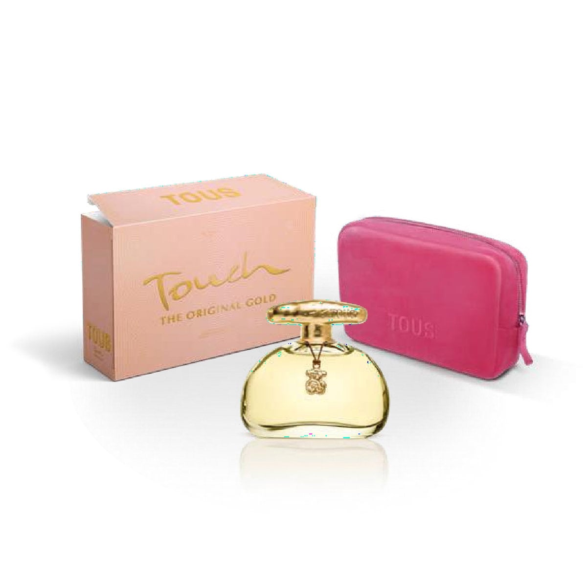 SET PERFUME TOUS TOUCH THE ORIGINAL GOLD MUJER EDT 100ML+NECESER - 1
