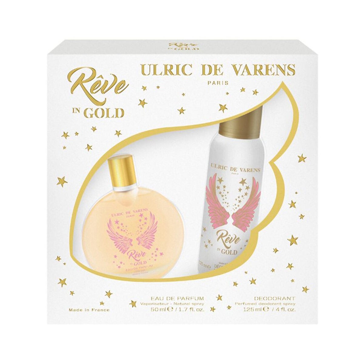 ESTUCHE PERFUME ULRIC DE VARENS REVE IN GOLD MUJER EDP 50ML+125ML - 1