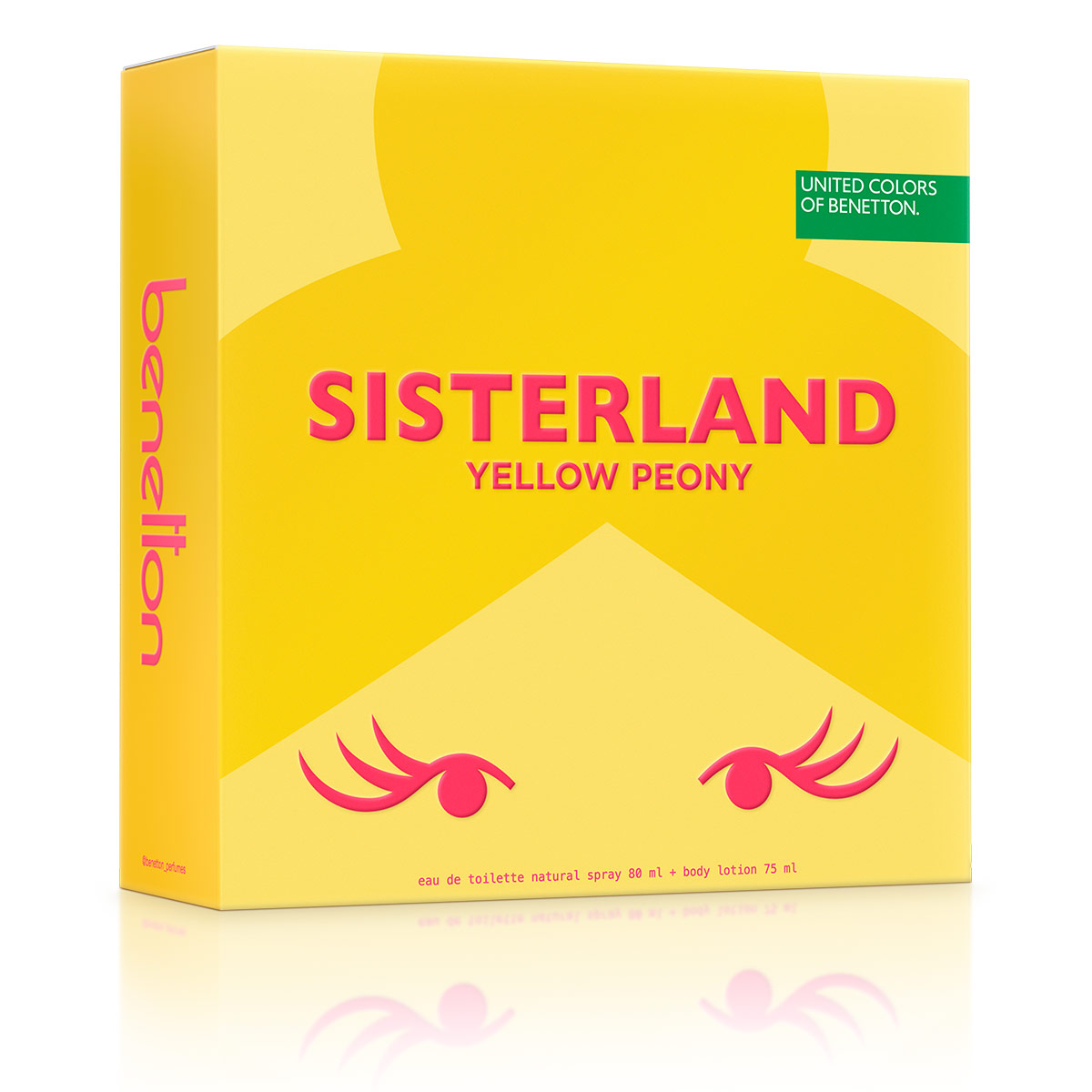 SET PERFUME BENETTON SISTERLAND YELLOW PEONY MUJER EDT 80ML+BODY LOTION 75ML - 2