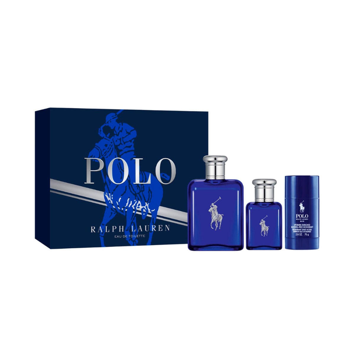 ESTUCHE PERFUME RALPH LAUREN POLO BLUE EDT 125ML+40ML+DEO - 1