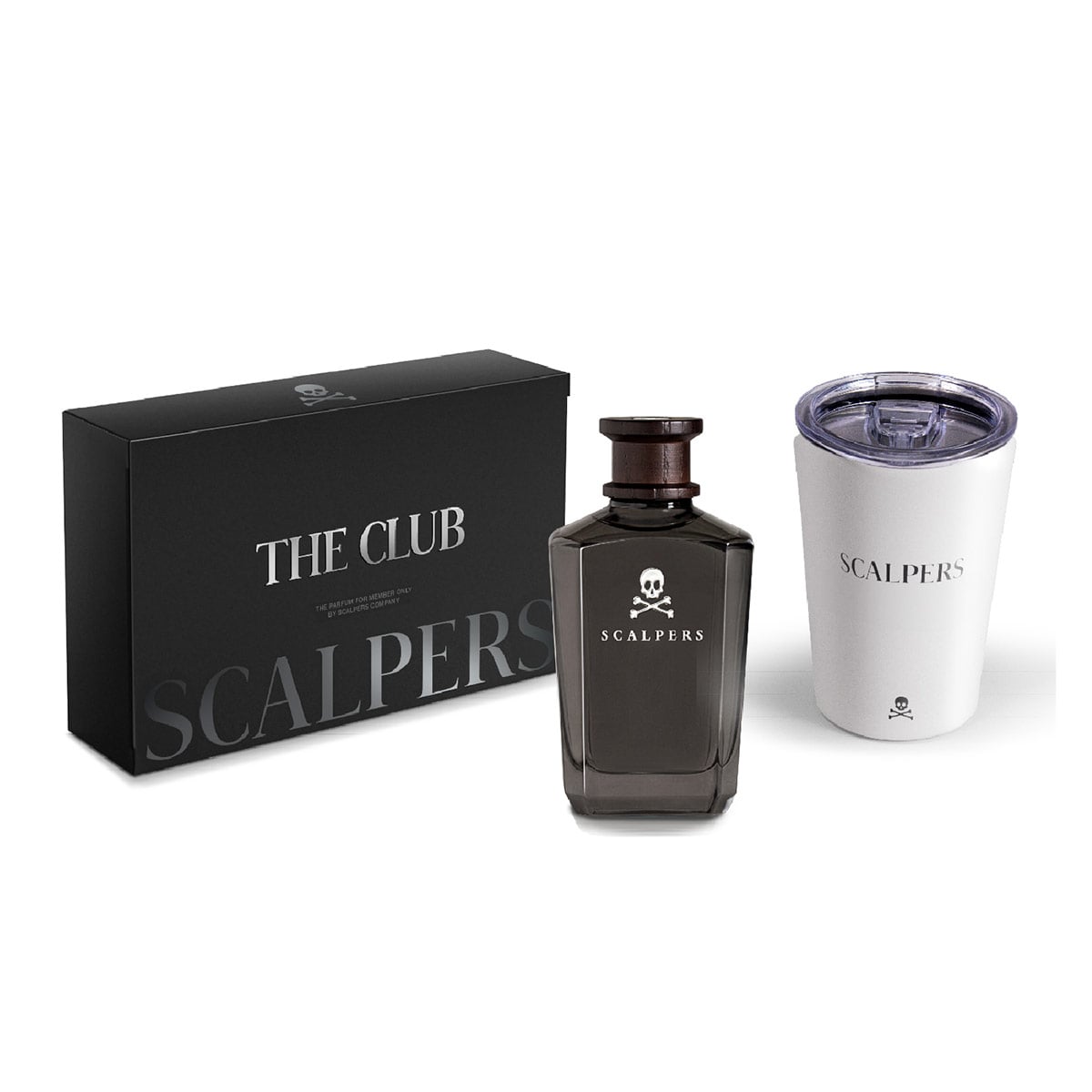 SET PERFUME SCALPERS THE CLUB HOMBRE EAU DE PARFUM 125ML+TRAVEL MUG - 1