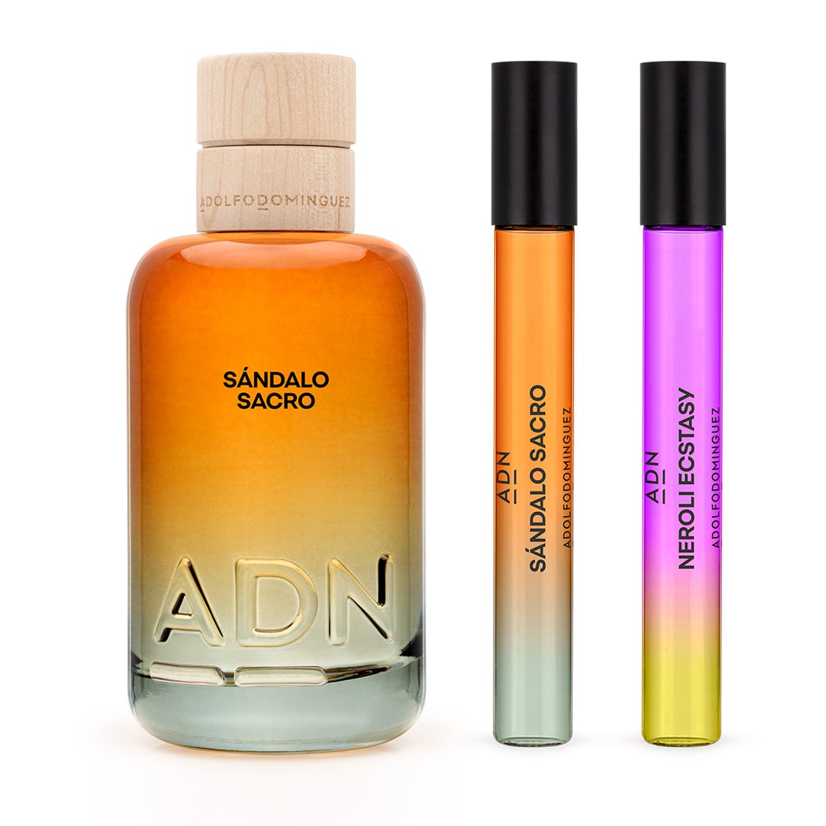 ESTUCHE PERFUME ADOLFO DOMINGUEZ ADN SANDALO SACRO UNISEX EDP 100ML+10ML+10ML - 2