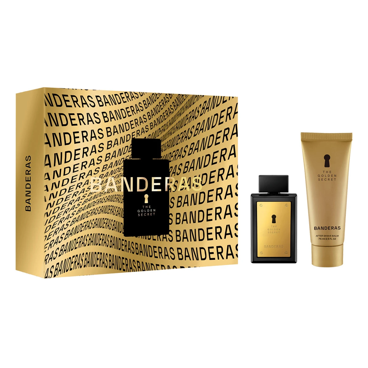 ESTUCHE PERFUME ANTONIO BANDERAS GOLDEN SECRET HOMBRE EDT 50ML+AFTER SHAVE 75ML - 1