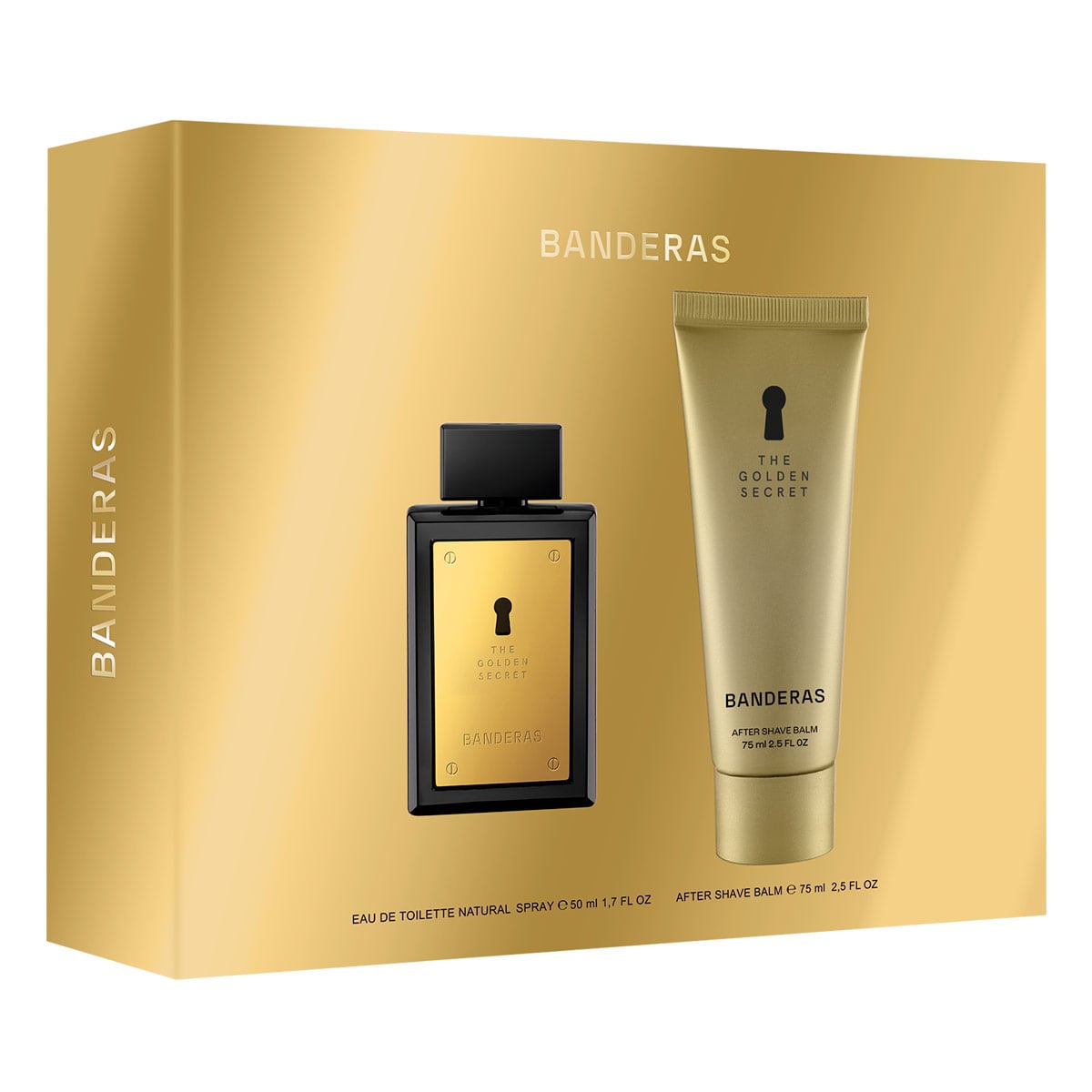 ESTUCHE PERFUME ANTONIO BANDERAS GOLDEN SECRET HOMBRE EDT 50ML+AFTER SHAVE 75ML - 2