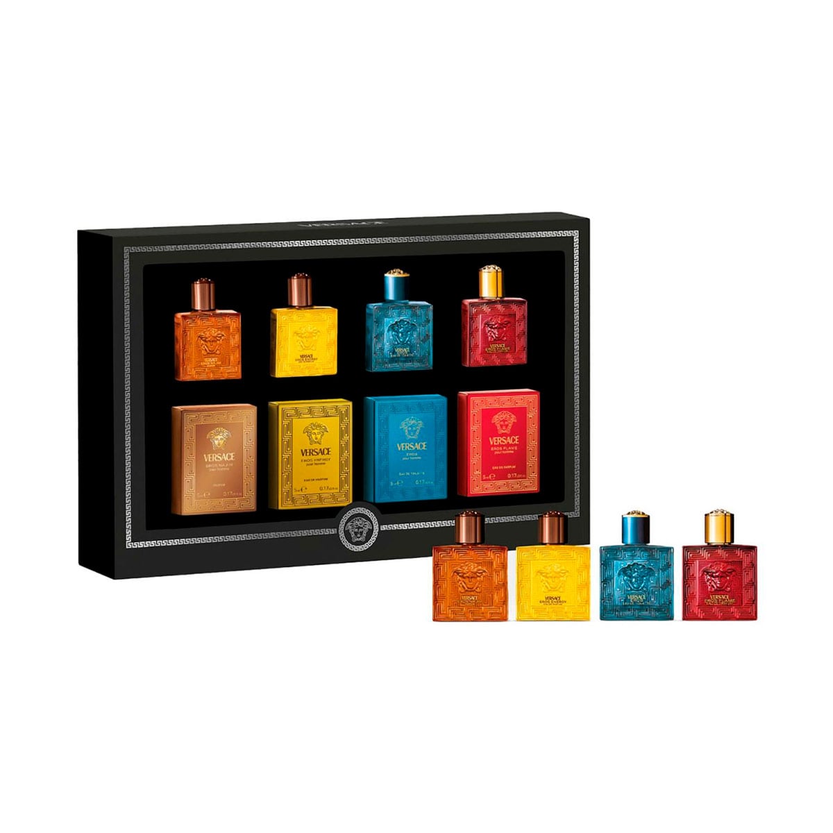 SET PERFUME VERSACE EROS MINIATURA HOMBRE - 1