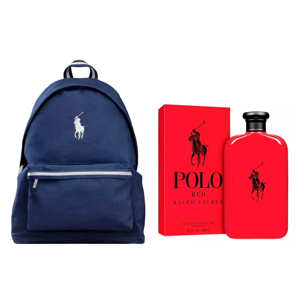 SET PERFUME RALPH LAUREN POLO RED HOMBRE EDT 200ML+MOCHILA - 1