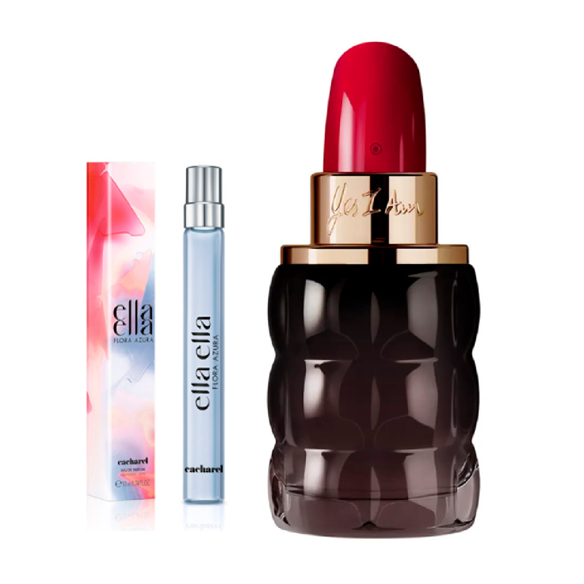 SET PERFUME CACHAREL YES I AM MUJER EDP 30ML+ELLA ELLA FLORA AZURA EDP 10ML - 1