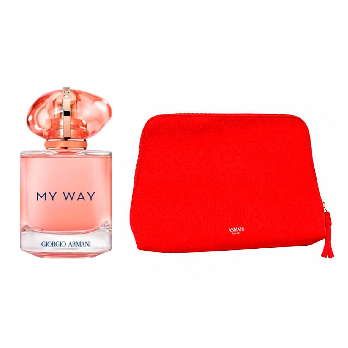SET PERFUME GIORGIO ARMANI MY WAY Y LANG MUJER EDP 90ML+NECESER - 1