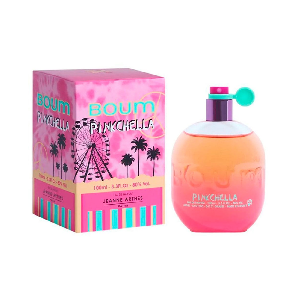 SET PERFUME JEANNE ARTHES MUJER BOUM PINKCHELLA+BOUN RAINBOW EDP 100ML+NECESER - 2