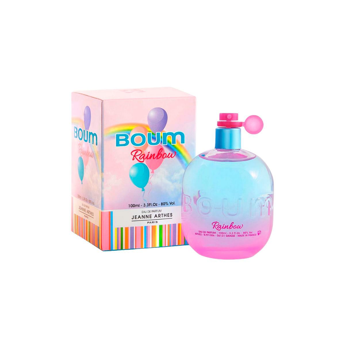 SET PERFUME JEANNE ARTHES MUJER BOUM PINKCHELLA+BOUN RAINBOW EDP 100ML+NECESER - 4
