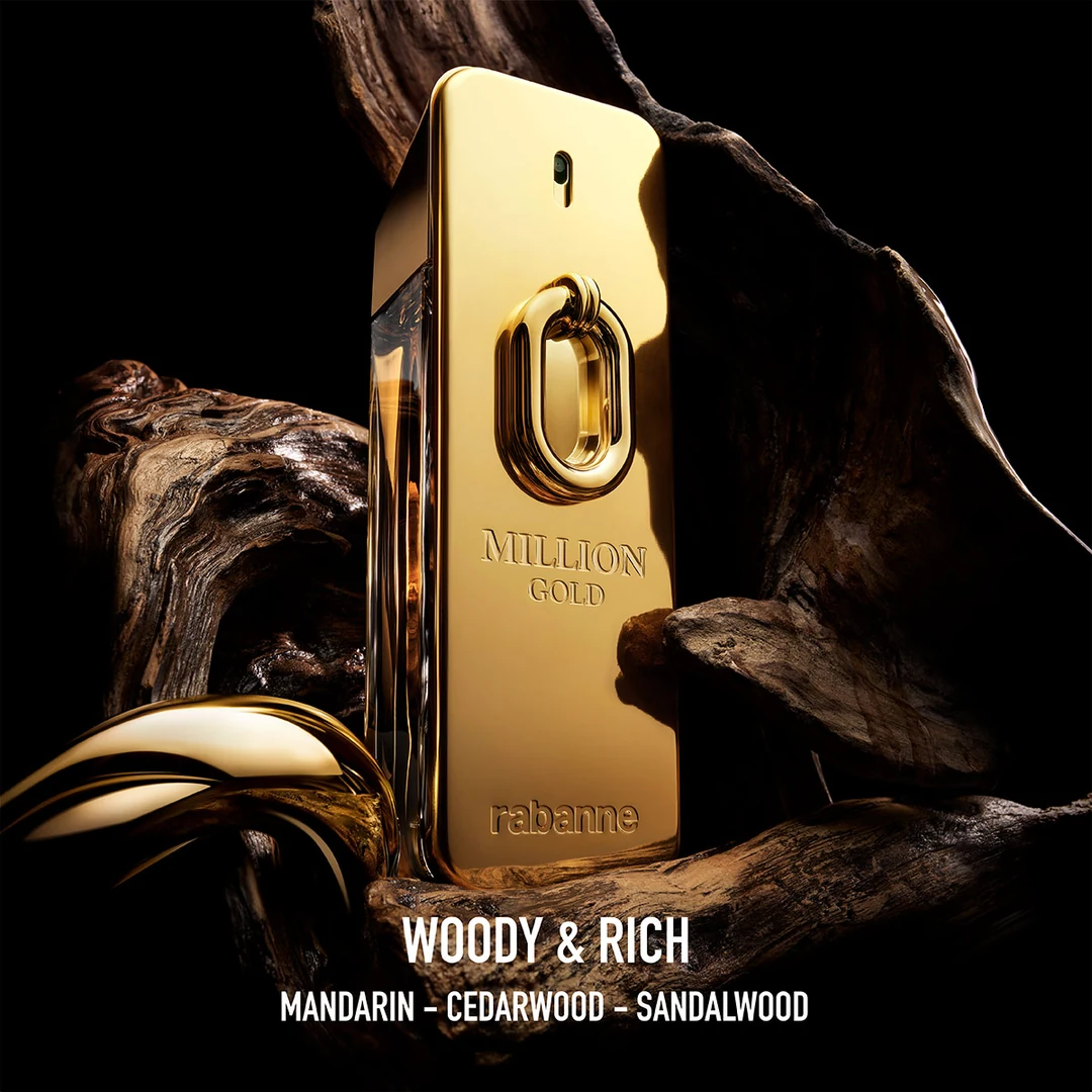 PERFUME RABANNE MILLION GOLD HOMBRE EDP INTENSE 50ML - 3