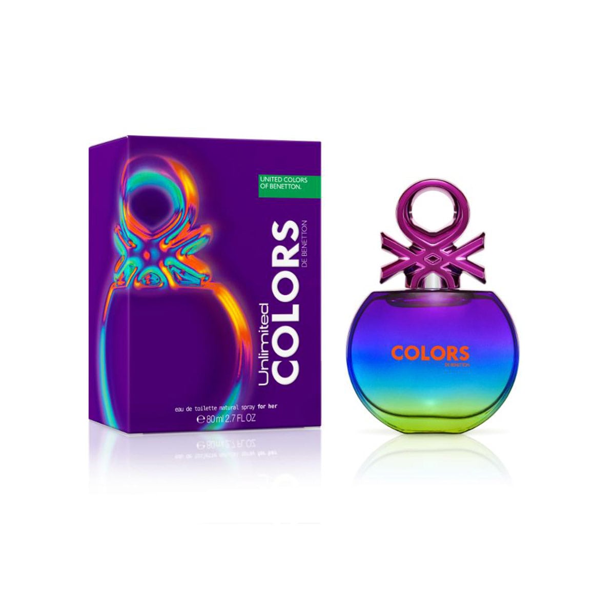 PERFUME BENETTON COLORS UNLIMITED MUJER EDT 80ML - 1