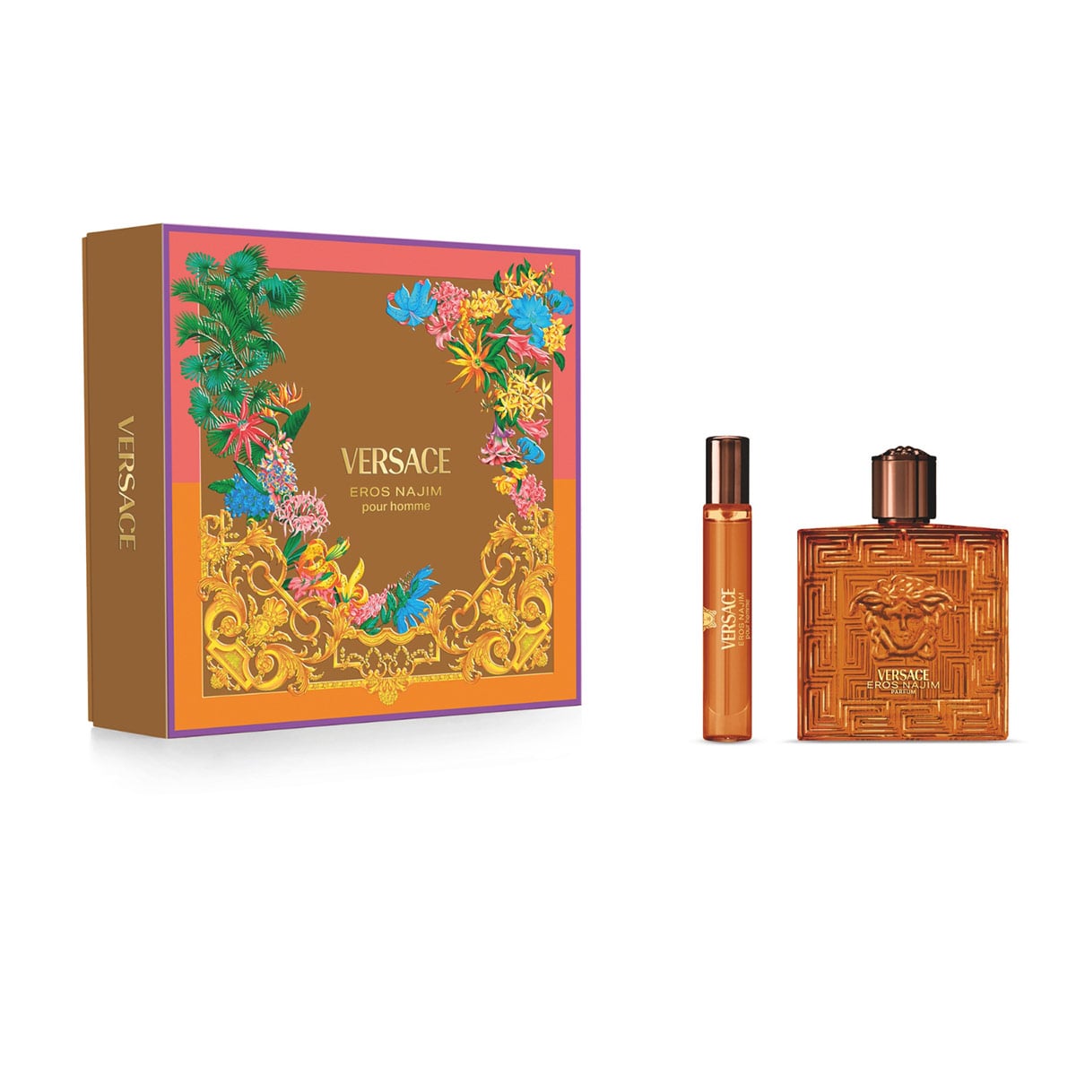 SET VERSACE EROS NAJIM HOMBRE PARFUM 100ML + TRAVEL SIZE 10ML - 1