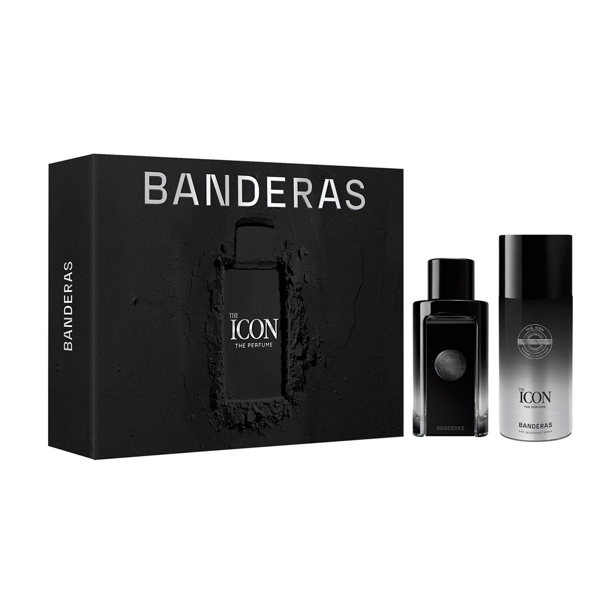 SET PERFUME BANDERAS THE ICON X HOMBRE EDP 100ML+150ML - 1