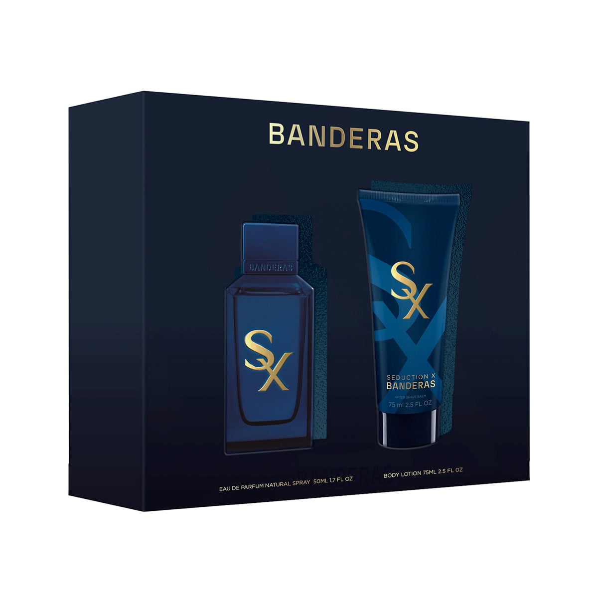 SET PERFUME BANDERAS SEDUCTION X HOMBRE EDP 50ML+75ML - 2