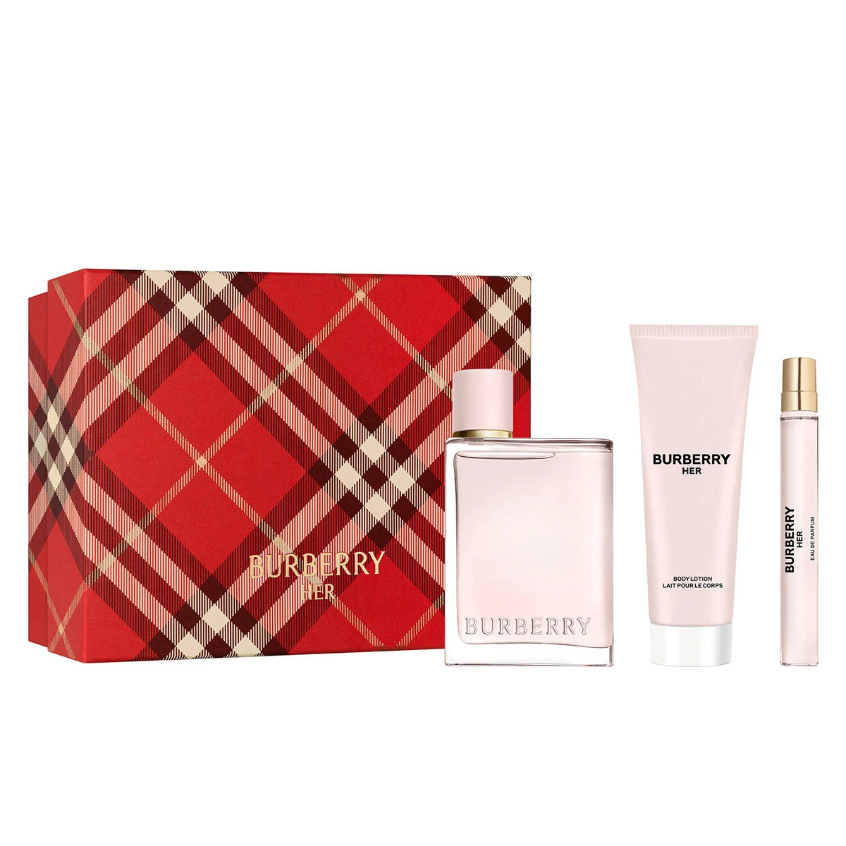 SET PERFUME BURBERRY HER MUJER EDP 100ML+75ML+10ML - 1