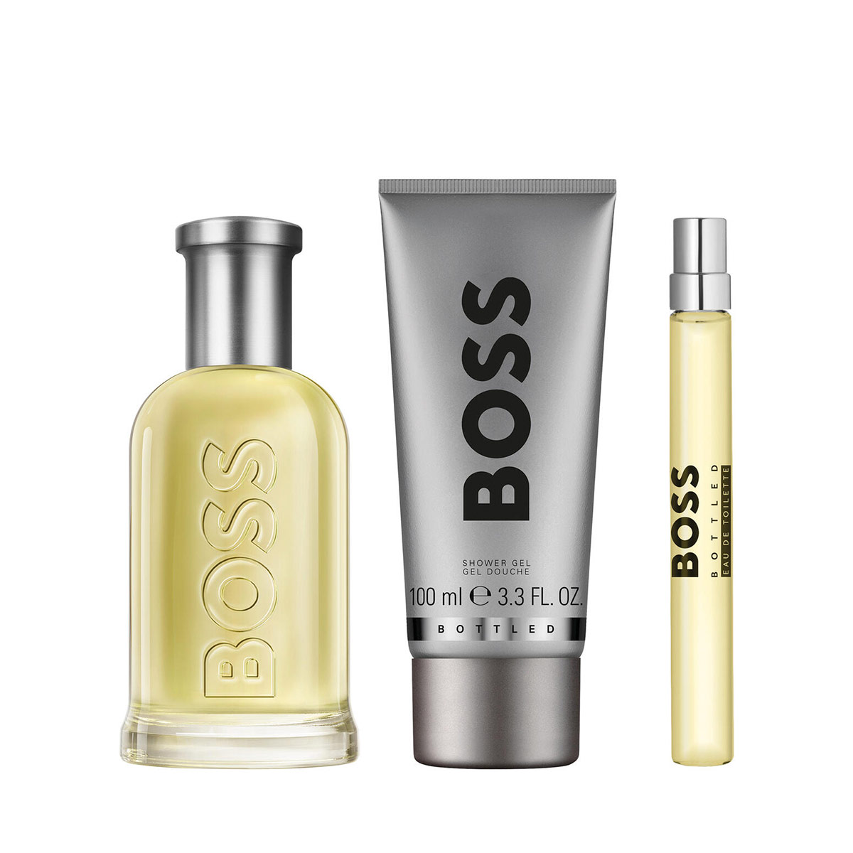 SET PERFUME HUGO BOSS BOTTLED HOMBRE EDT 100ML+100ML+10ML - 2