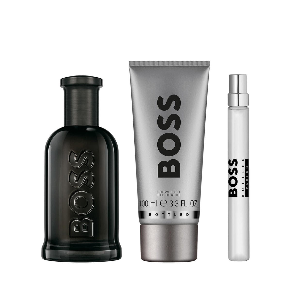 SET PERFUME HUGO BOSS BOTTLED HOMBRE PARFUM 100ML+100ML+10ML - 2