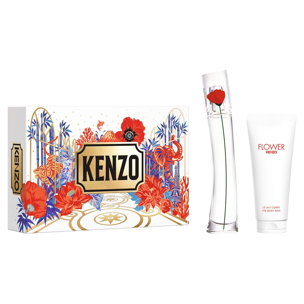 SET PERFUME KENZO FLOWER MUJER EDP 30ML+75ML - 1