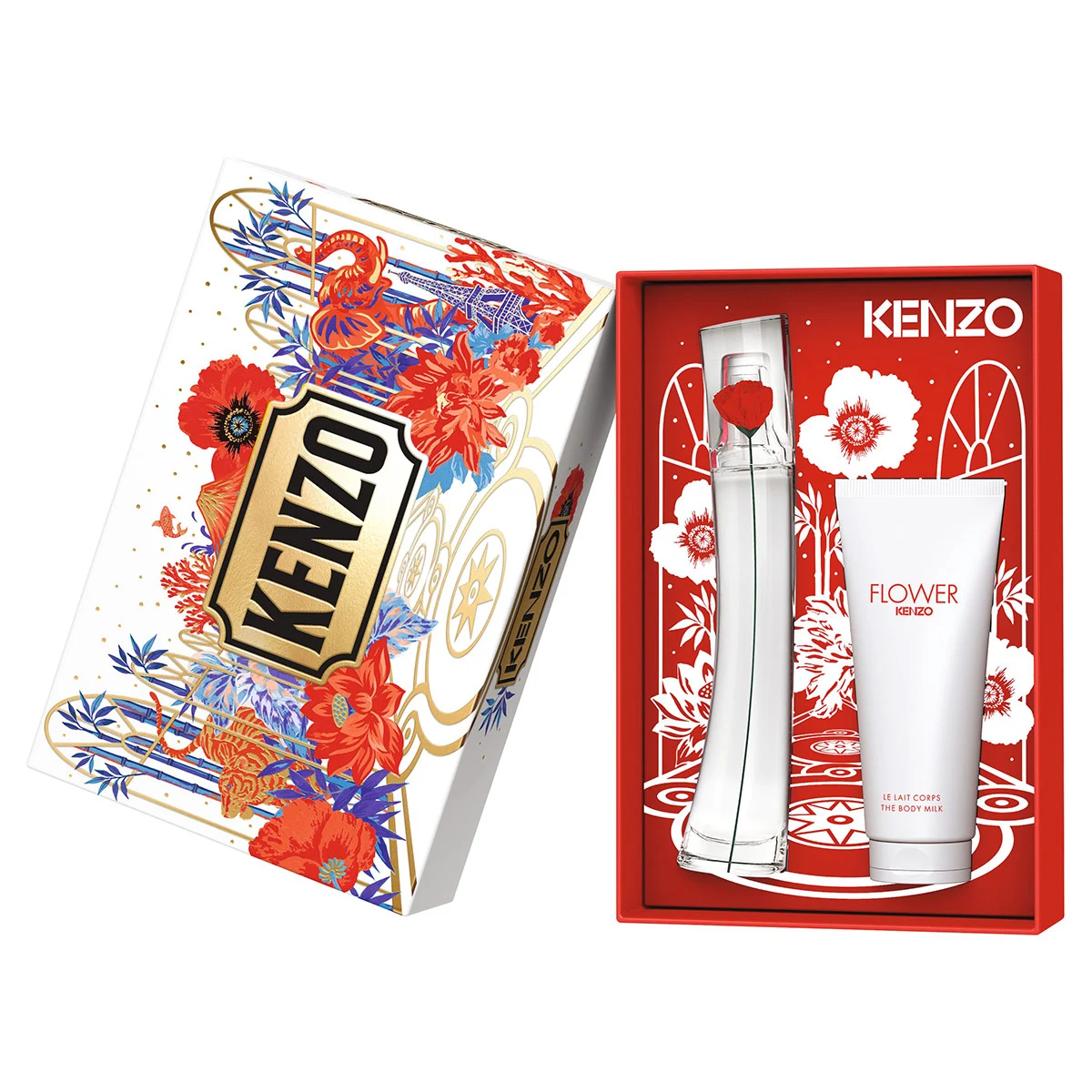 SET PERFUME KENZO FLOWER MUJER EDP 30ML+75ML - 3