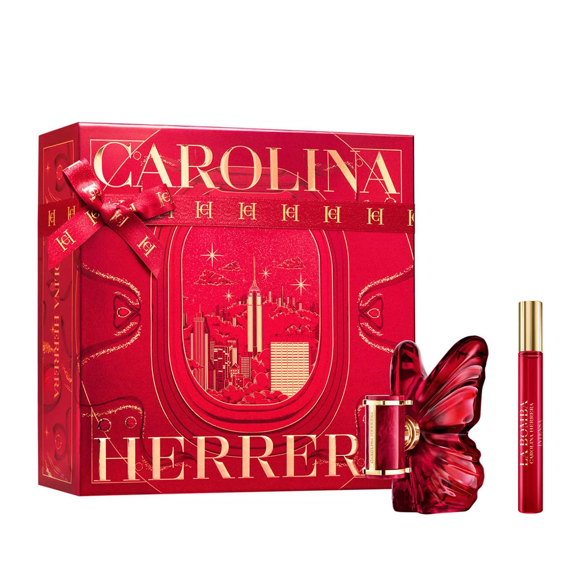 SET PERFUME CAROLINA HERRERA LA BOMBA INTENSA RECARGABLE MUJER EDP 50ML+10ML - 1