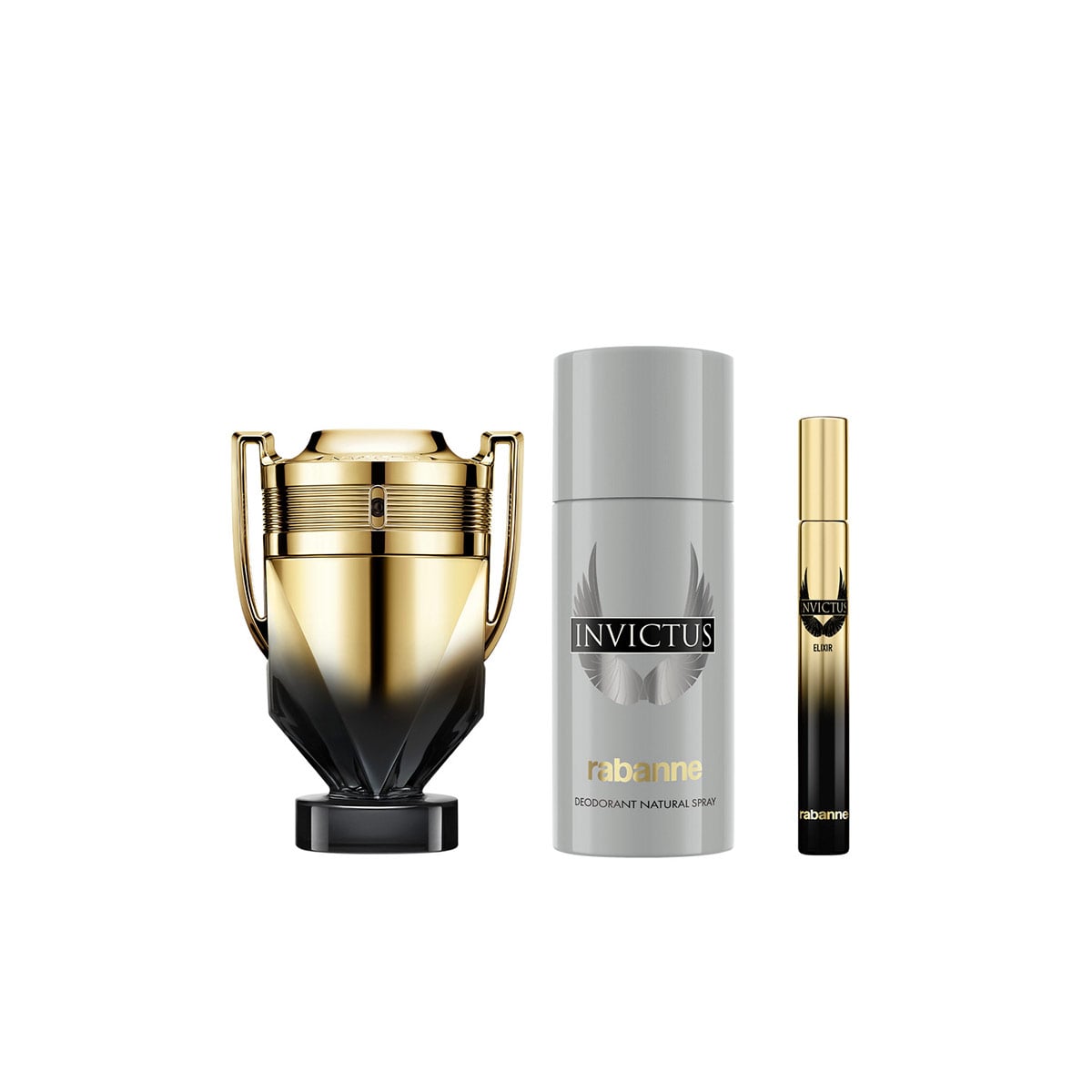 SET PERFUME RABANNE INVICTUS ELIXIR HOMBRE EDP 100ML+150ML+10ML - 3