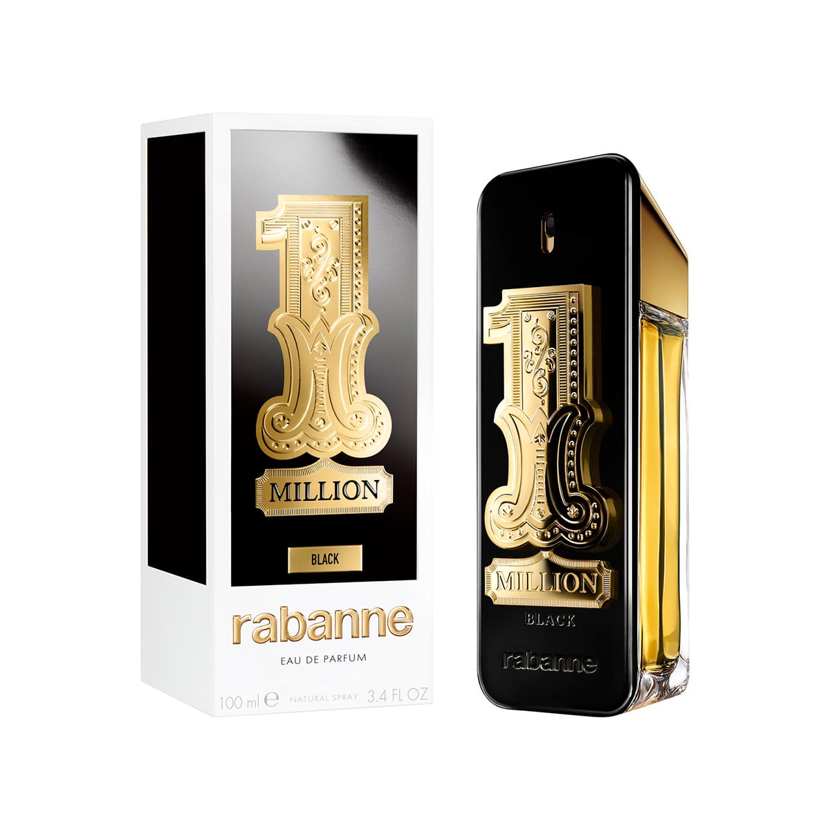 PERFUME RABANNE 1 MILLION BLACK HOMBRE EDP 100ML - 1