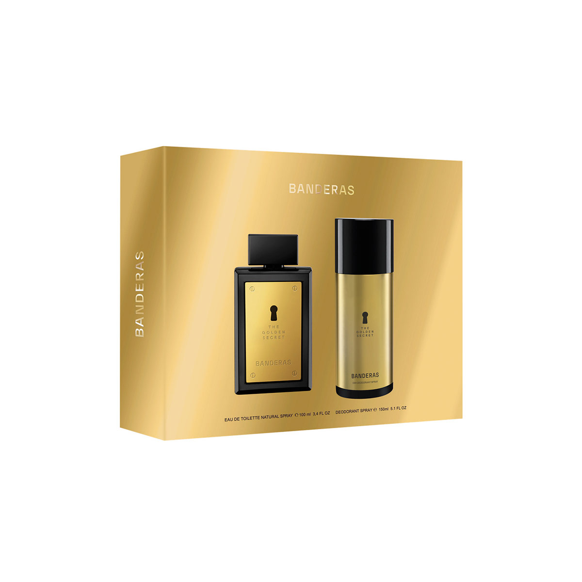 SET PERFUME BANDERAS THE GOLDEN SECRET HOMBRE EDT 100ML+150ML - 2