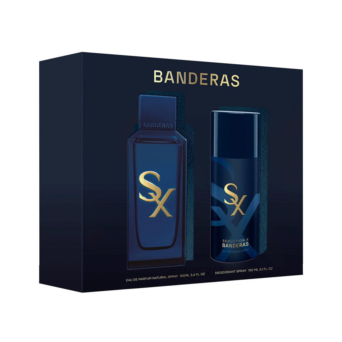 SET PERFUME BANDERAS SEDUCTION X HOMBRE EDP 100ML+150ML - 2