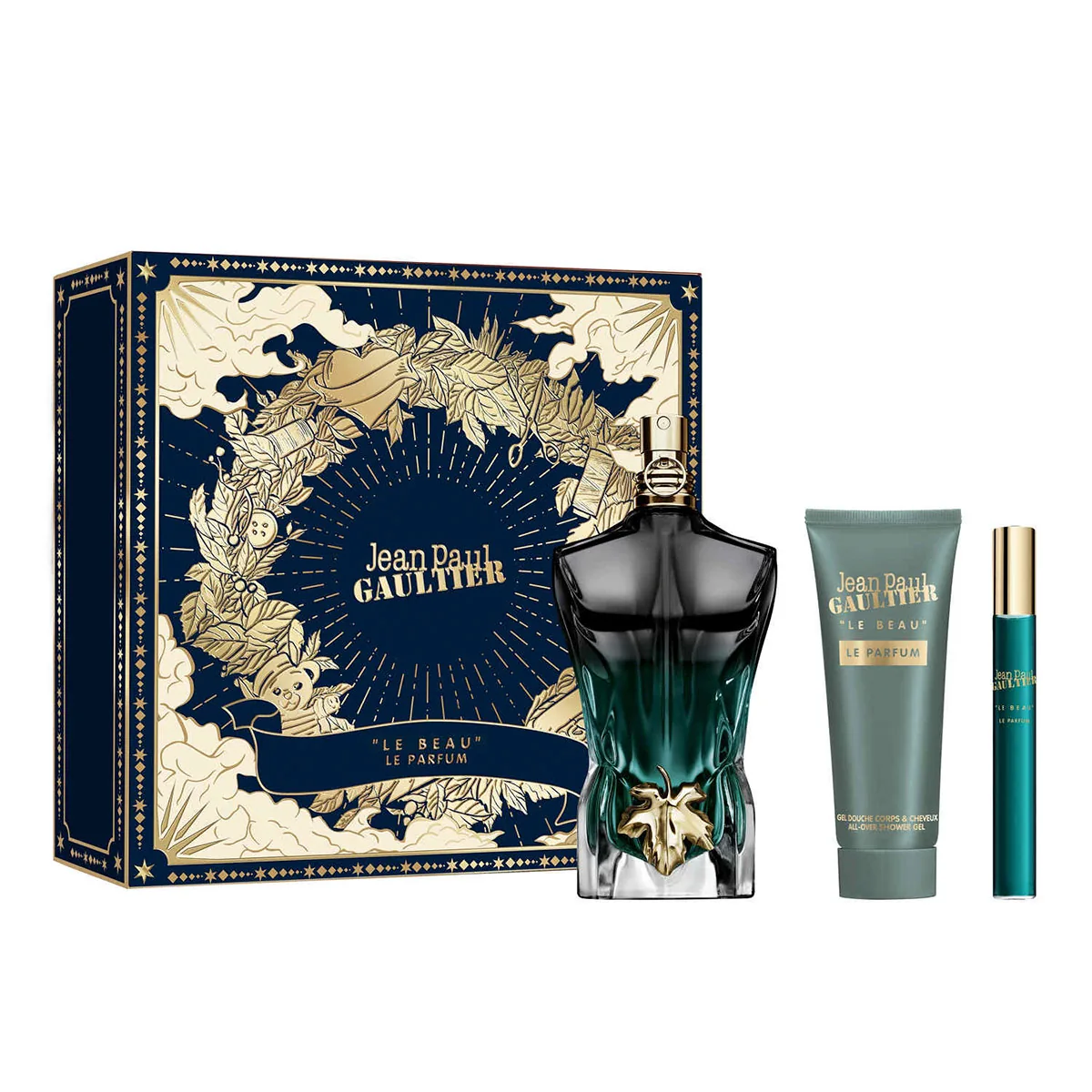 SET PERFUME JEAN PAUL GAULTIER LE BEAU HOMBRE EDP INTENSE 125ML+75ML+ EDP INTENSE 10ML - 1