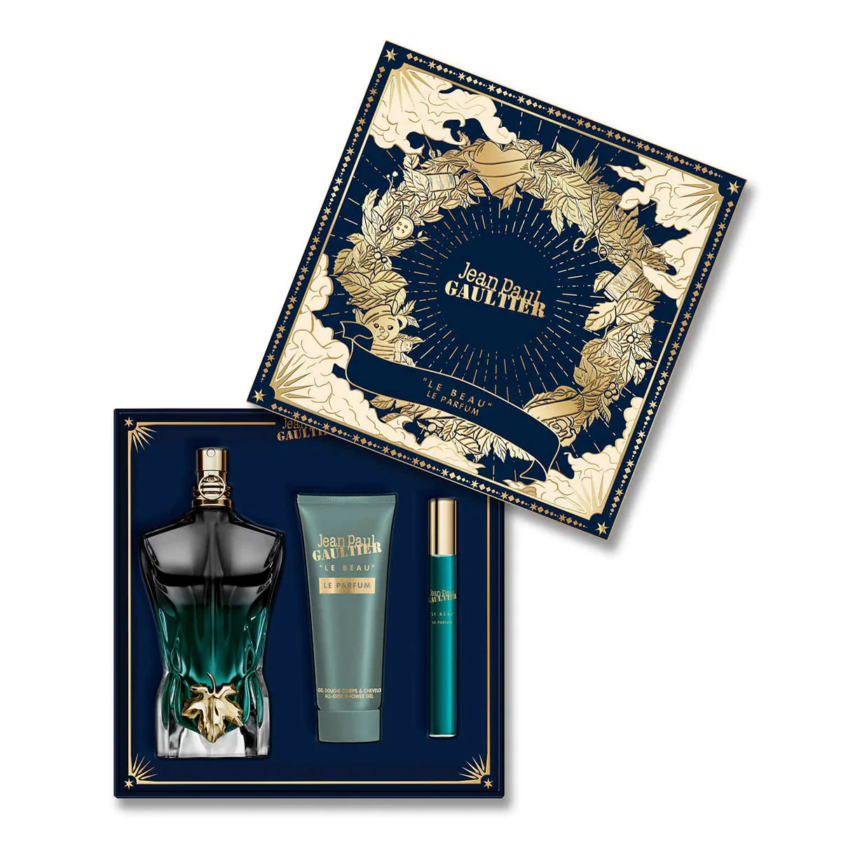 SET PERFUME JEAN PAUL GAULTIER LE BEAU HOMBRE EDP INTENSE 125ML+75ML+ EDP INTENSE 10ML - 2