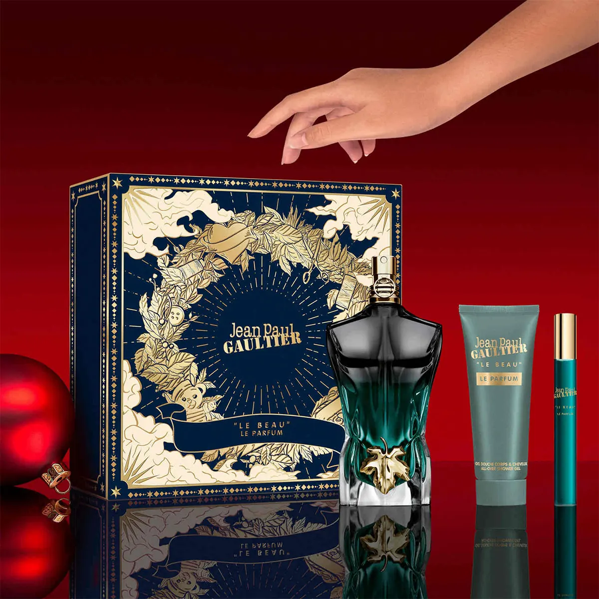 SET PERFUME JEAN PAUL GAULTIER LE BEAU HOMBRE EDP INTENSE 125ML+75ML+ EDP INTENSE 10ML - 4