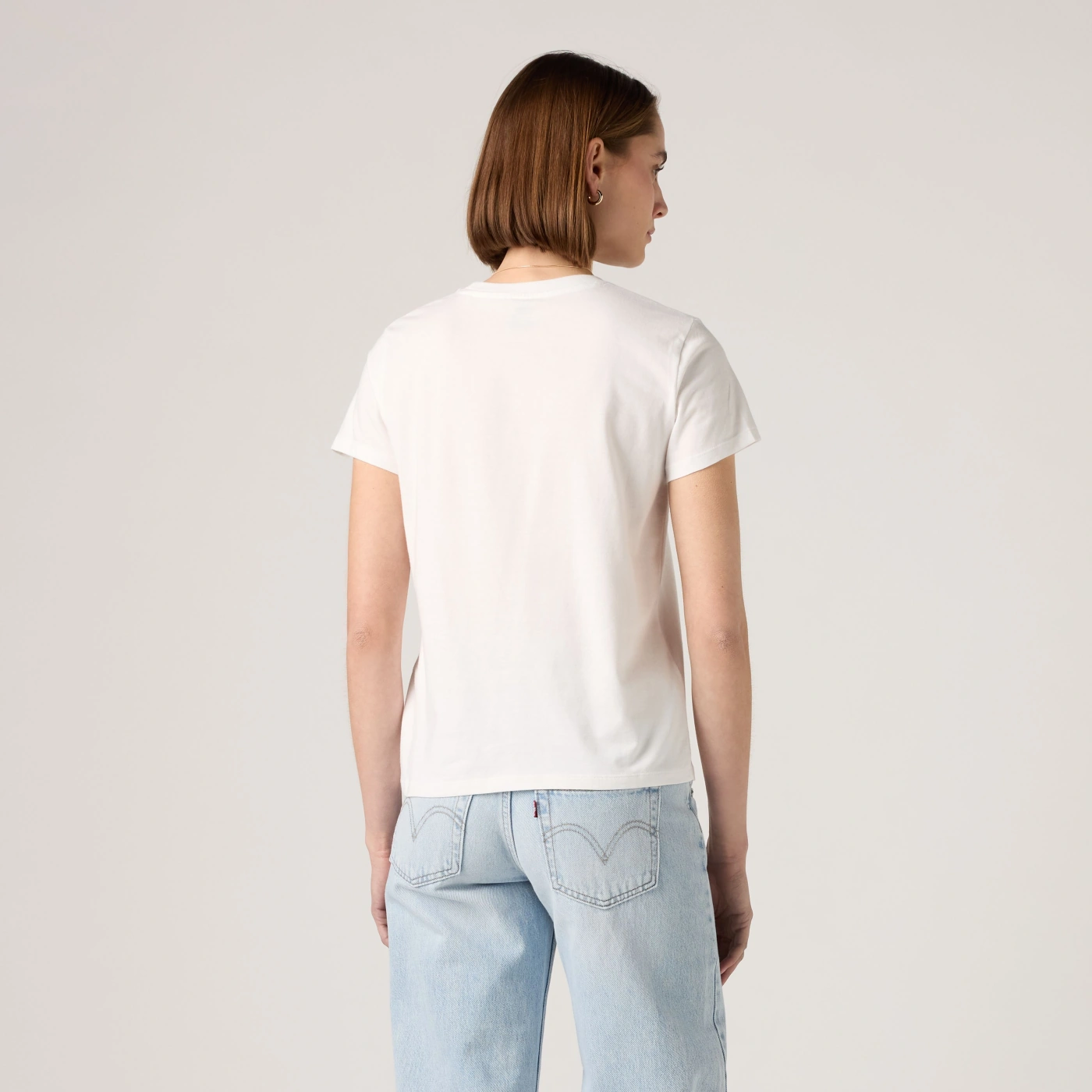 POLO MUJER LEVI'S ALGODÓN BLANCO THE PERFECT TEE - 2