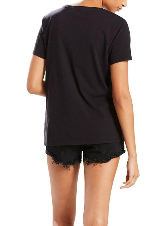 POLO MUJER LEVI'S ALGODÓN NEGRO THE PERFECT TEE - 2