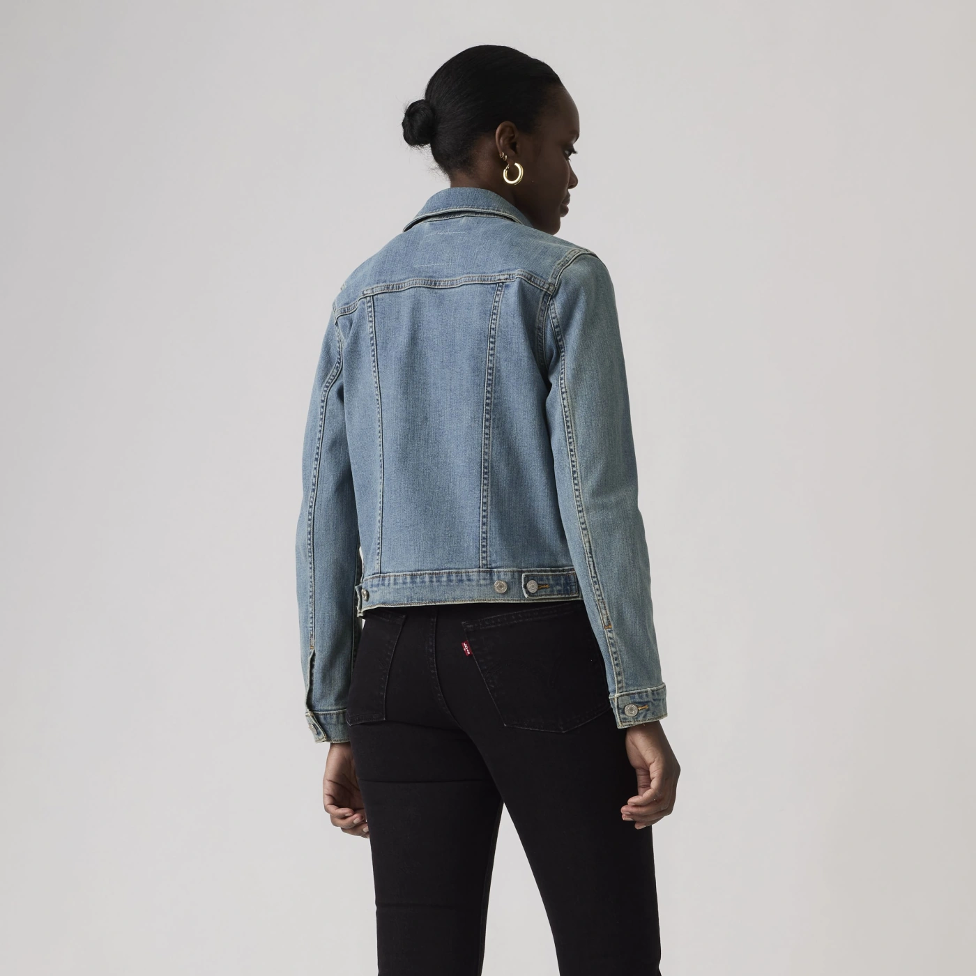 CASACA MUJER LEVI'S AZUL CLARO ORIGINAL TRUCKER - 3