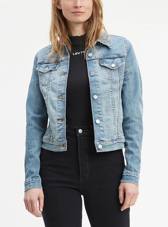CASACA MUJER LEVI'S AZUL CLARO ORIGINAL TRUCKER - 2