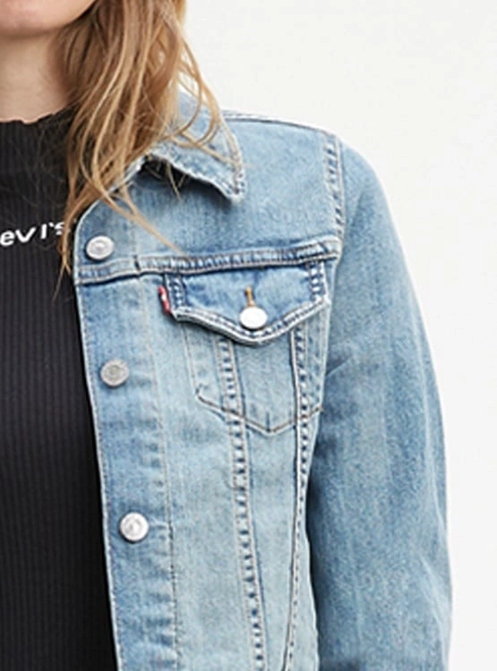 CASACA MUJER LEVI'S AZUL CLARO ORIGINAL TRUCKER - 4