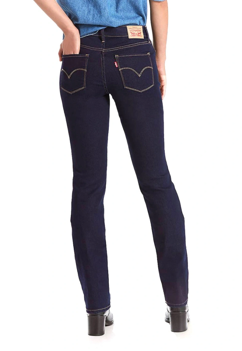 JEAN MUJER LEVI'S AZUL OSCURO 314 SHAPING STRAIGHT - 2