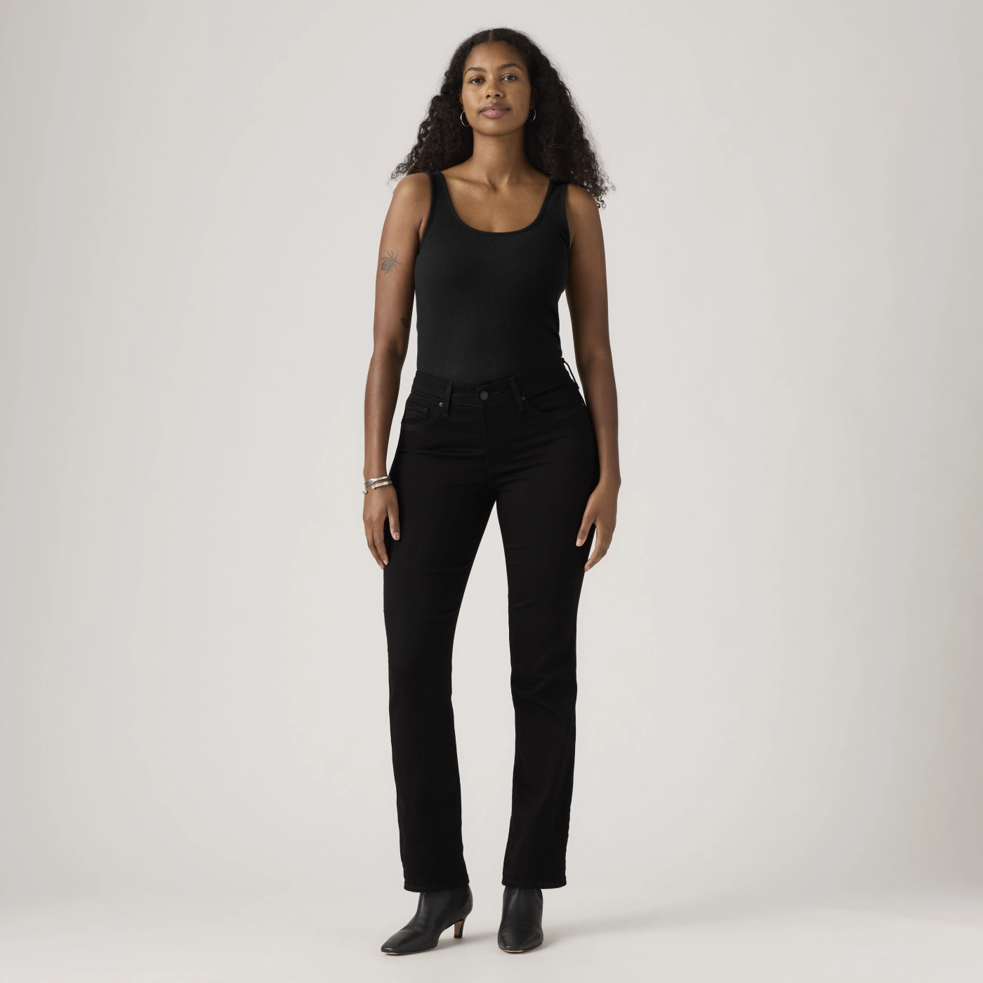 JEANS MUJER LEVI'S NEGRO 314 SHAPING STRAIGHT - 2