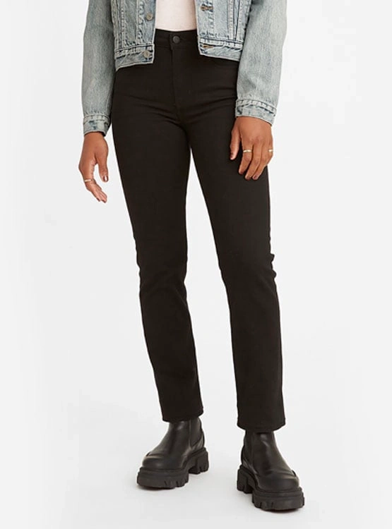 JEANS MUJER LEVI'S NEGRO 724 HIGH RISE STRAIGHT - 1