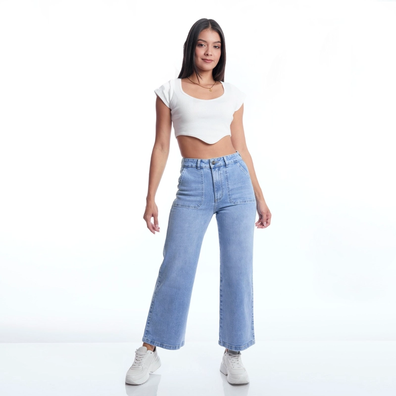 JEANS STRAIGHT MUJER METAL JEANS KIM - 1