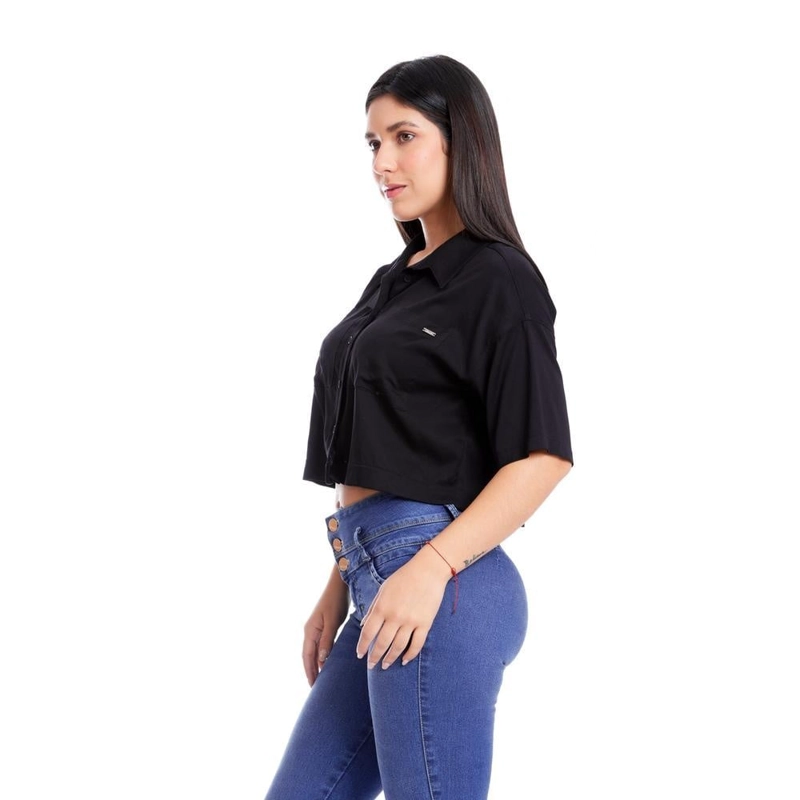 BLUSA MANGA 3/4 MUJER METAL JEANS BLENDA - 3