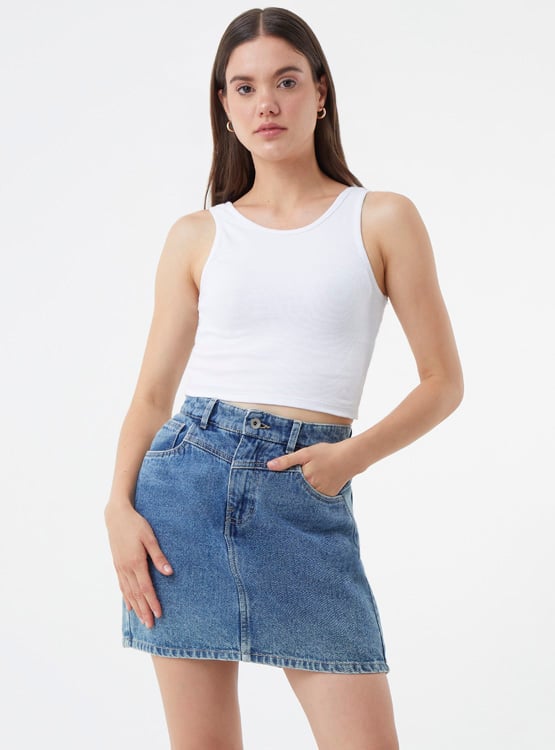 Pepe Jeans Anastasia Damen T-Shirt – Cropped, Schmale Passform Aus Baumwolle