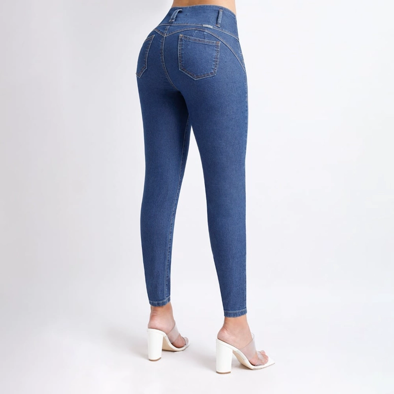 JEANS SKINNY MUJER KANSAS AZUL - 3