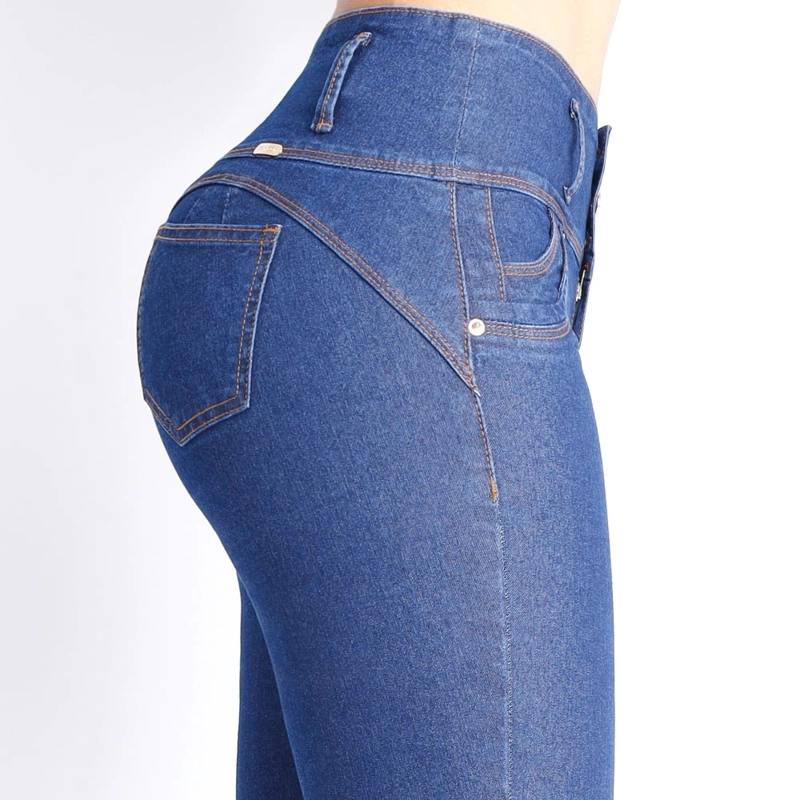 JEANS SKINNY MUJER KANSAS CELESTE 011626A - 4