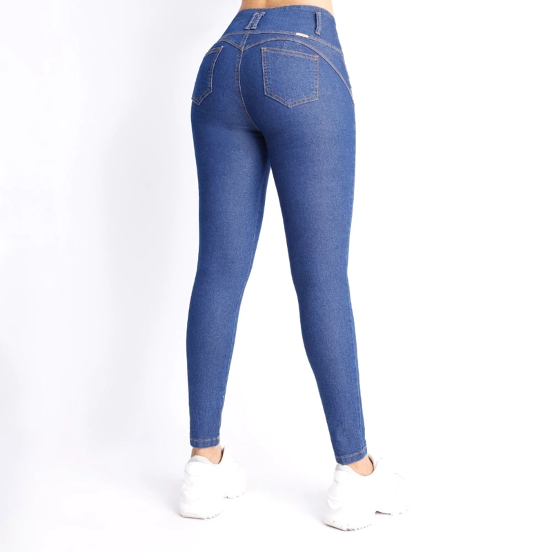 JEANS SKINNY MUJER KANSAS CELESTE 011626A - 3